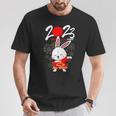 Dabbing Year Of The Rabbit Happy Chinese New Year 2023 T-Shirt Unique Gifts