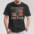 Dachshund Dog Dad Fathers Day Best Dachshund Dad Ever T-Shirt Unique Gifts