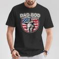 Dad Bod Hunting Squad Vintage American Flag Father's Day T-Shirt Personalized Gifts