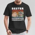 Dad Father's Day Bester Katzenpapa T-Shirt Lustige Geschenke