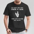 Dad Grandpa Birthday Idea Ich Habe Zwei Titel Slogan T-Shirt Lustige Geschenke