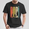 Dad Hoch 2Ater Zwei Papa Mit Son Football T-Shirt Lustige Geschenke