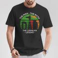 Dad The Man The Myth The Zambian Legend Zambia Vintage Flag T-Shirt Unique Gifts