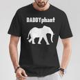 Daddyphantater Elefant Papaatertag Lustig Papa Wortspiel T-Shirt Lustige Geschenke