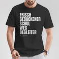 Damen I Dötzchen Papa Begleitung Einschulung Mit-Ausschnitt T-Shirt Lustige Geschenke