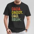 Damen Männer Papa Papa Bruhatertagintage Lustigater Mit-Ausschnitt T-Shirt Lustige Geschenke