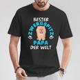 Damen Pomeranian Zwergspitz Papaatertag Papa Mit-Ausschnitt T-Shirt Lustige Geschenke