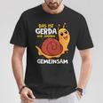 Das Ist Gerda Wir Joggen Gemeinsam Laufen Langsame Schneck T-Shirt Lustige Geschenke