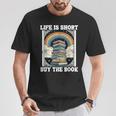 Das Leben Ist Kurz Aber Das Buch Bücher Lesen T-Shirt Lustige Geschenke