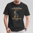 Das Sind Keine Hundehaare Das Ist Rottweiler Glitzer T-Shirt Lustige Geschenke