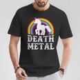 Death Metal Unicorn Sarcastic Heavy Metal T-Shirt Personalized Gifts