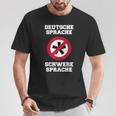 Deutsche Sprache, Schwere Sprache T-Shirt für Herren, Lustiges Sprachlerner Motiv Lustige Geschenke