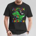 Dinosaur T-Rex Autism Is My Superpower Autism Awareness Boys T-Shirt Unique Gifts