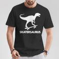 Dinosaurs Skate On Skateboard Skateboarding T-Rex T-Shirt Unique Gifts