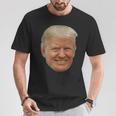 Donald J Trump Das Gesicht Des Präsidenten Auf Einem Meme T-Shirt Lustige Geschenke