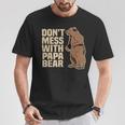 Don't Mess With Papa Bear Family Matching Father's Day T-Shirt Unique Gifts