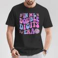In My Double Digits Era Retro 10 Year Old 10Th Birthday Girl T-Shirt Personalized Gifts