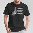 With Dove City Doves Achtung Dieser Person Talk With Doves T-Shirt Lustige Geschenke