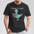 Driven To Read Pigeon Library Reading Books Reader T-Shirt Unique Gifts