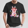 Easter Bunny Spring Pig Bow Egg Hunting Basket Colorful T-Shirt Unique Gifts