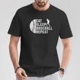 Eat Sleep Baseball Repeat Boys Kid Baseball Player T-Shirt Unique Gifts