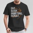 Eat Sleep Basketball Repeat For Basketball Fan T-Shirt Lustige Geschenke