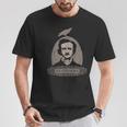Edgar Allan Poe Cuervo Gótico Nunca Más Oculto Inglés Horror Camiseta unisex Regalos divertidos