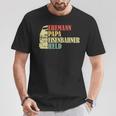 Ehemann Papa Eisenbahner Heldater T-Shirt Lustige Geschenke