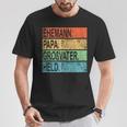 Ehemann Papa Großvater Heldaterintage Geschenkatertag T-Shirt Lustige Geschenke