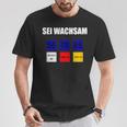 Eisenbahner Lokführer Pzb Sei Wachsam Zugführer Bahn T-Shirt Lustige Geschenke