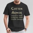 En Coton Armure Statistiques Drôles D'équipement De Jeu Rpg T-Shirt Cadeaux drôles