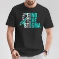 End The Stigma Recover Out Loud Aa Na Addiction Recovery T-Shirt Unique Gifts