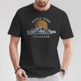 Estes Park Colorado With Mountain Sunset Scene T-Shirt Unique Gifts