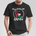 All Eyes On Rafah Betende Hände Palestina Flagge T-Shirt Lustige Geschenke