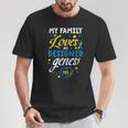 Family Loves My Genes T21 Down Syndrome Awareness T-Shirt Personalized Gifts