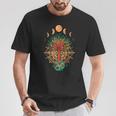 Fase Luna Om Espiritualidad & Símbolo Del Árbol De Meditación Camiseta unisex Regalos divertidos