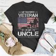 My Favorite Veteran Is My Uncle Flag Father Veterans Day T-Shirt Funny Gifts