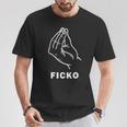 Ficko Hand Sign Gesture Football Fans T-Shirt Lustige Geschenke