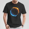 Fire And Ice Duel Dragon T-Shirt Lustige Geschenke
