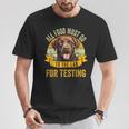 All Food Must Go To The Lab For Testing Labrador Fun Vintage T-Shirt Unique Gifts