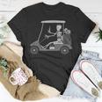 Forever Golfing Skeleton Driving A Golf Cart T-Shirt Unique Gifts