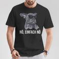 French Bulldog With Sunglasses Nö Einfach Nein Dog S T-Shirt Lustige Geschenke