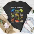 Frog Lover Types Of Frogs Frog Catcher Herpetology Frog T-Shirt Personalized Gifts
