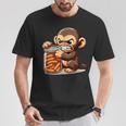 Frustrierter Monkey Will Sausage T-Shirt Lustige Geschenke