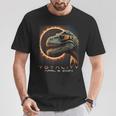 Fun Dinosaur T-Rex Totality April 8 2024 Total Solar Eclipse T-Shirt Unique Gifts