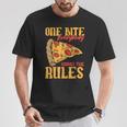 1 Bites Pizza Everybody Knows The Rules Food Lover T-Shirt Unique Gifts