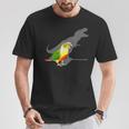 Birb Memes T-Rex Shadow Green Cheeked Pineapple Conure T-Shirt Unique Gifts