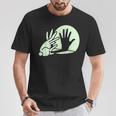 Bunny Hand Shadow Puppet Rabbit Humor T-Shirt Unique Gifts