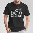 The Catfather Cat Dad Lovers Fathers Day T-Shirt Unique Gifts