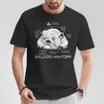 Cute English Bulldog Anatomy Dog Biology T-Shirt Unique Gifts